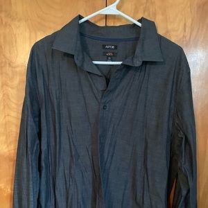 Men’s long sleeve button down shirt slim fit